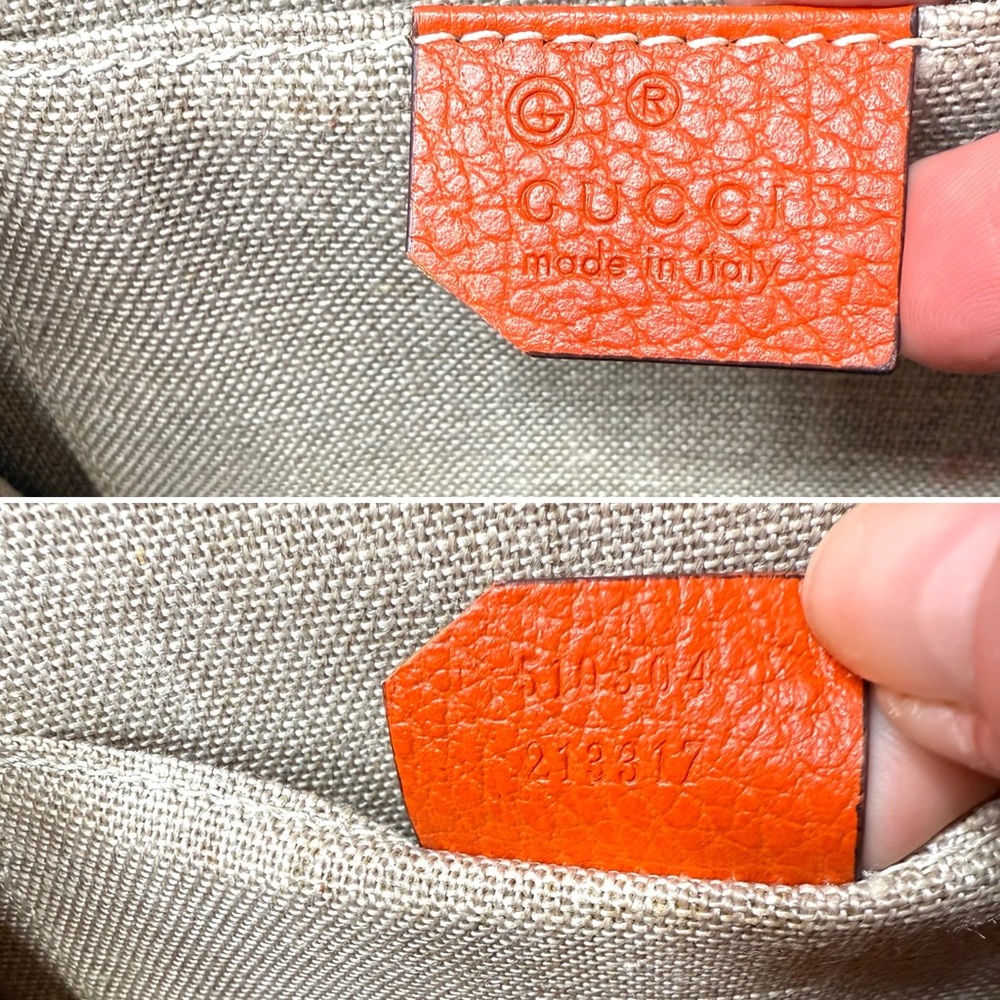 Authentic Gucci Interlocking GG Small Calfskin le… - image 15